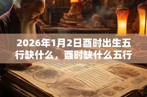 2026年1月2日酉时出生五行缺什么，酉时缺什么五行
