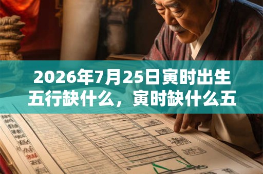 2026年7月25日寅时出生五行缺什么,寅时缺什么五行 2026年7月25日寅时出生五行缺什么,寅时缺什么五行