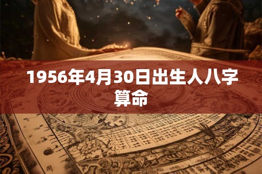 1956年4月30日出生人八字算命 1956年4月30日出生人八字算命