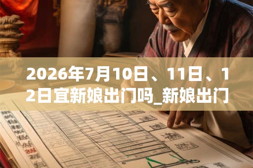 2026年7月10日、11日、12日宜新娘出门吗_新娘出门好不好