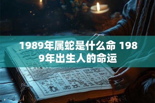1989年属蛇是什么命 1989年出生人的命运