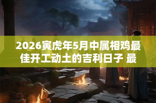 2026寅虎年5月中属相鸡最佳开工动土的吉利日子 最佳动土日期 2026寅虎年5月中属相鸡最佳开工动土的吉利日子 最佳动土日期