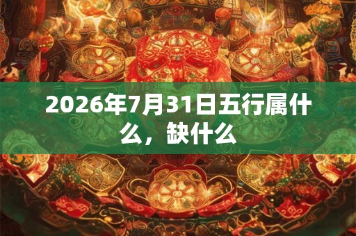 2026年7月31日五行属什么,缺什么 2026年7月31日五行属什么,缺什么
