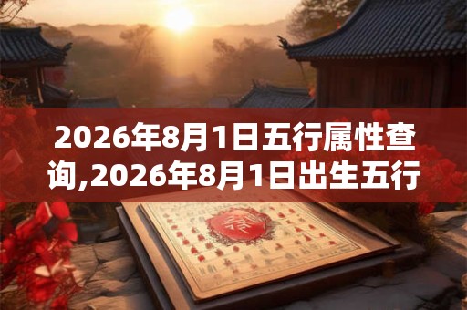 2026年8月1日五行属性查询,2026年8月1日出生五行属什么