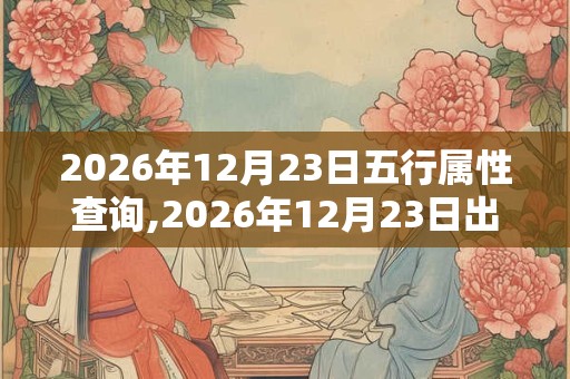 2026年12月23日五行属性查询,2026年12月23日出生五行属什么 2026年12月23日五行属性查询,2026年12月23日出生五行属什么