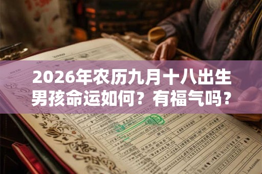 2026年农历九月十八出生男孩命运如何?有福气吗? 2026年农历九月十八出生男孩命运如何?有福气吗?