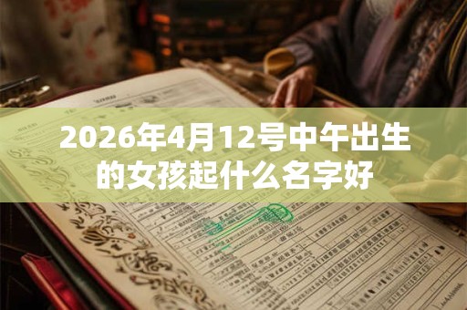 2026年4月12号中午出生的女孩起什么名字好 2026年4月12号中午出生的女孩起什么名字好