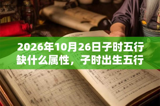 2026年10月26日子时五行缺什么属性,子时出生五行缺什么 2026年10月26日子时五行缺什么属性,子时出生五行缺什么