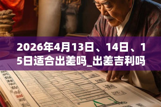 2026年4月13日、14日、15日适合出差吗_出差吉利吗