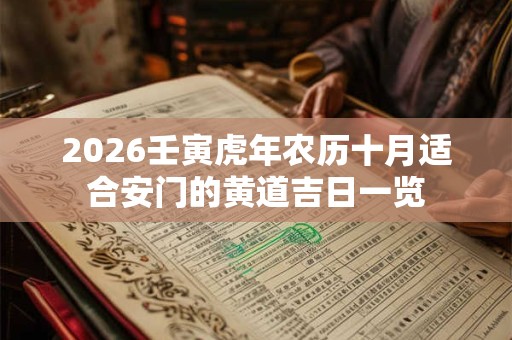 2026壬寅虎年农历十月适合安门的黄道吉日一览