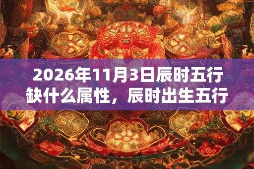 2026年11月3日辰时五行缺什么属性，辰时出生五行缺什么