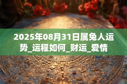 2025年08月31日属兔人运势_运程如何_财运_爱情 2025年08月31日属兔人运势_运程如何_财运_爱情