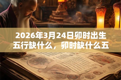 2026年3月24日卯时出生五行缺什么，卯时缺什么五行
