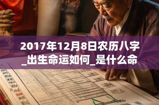 2017年12月8日农历八字_出生命运如何_是什么命 2017年12月8日农历八字_出生命运如何_是什么命