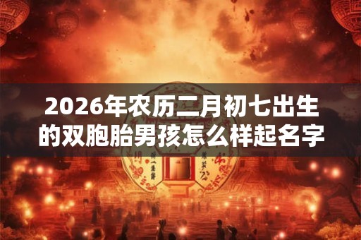 2026年农历二月初七出生的双胞胎男孩怎么样起名字