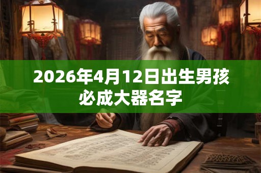 2026年4月12日出生男孩必成大器名字 2026年4月12日出生男孩必成大器名字