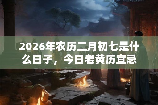 2026年农历二月初七是什么日子，今日老黄历宜忌
