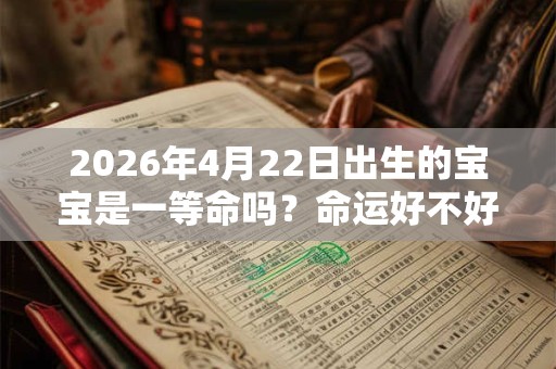 2026年4月22日出生的宝宝是一等命吗?命运好不好? 2026年4月22日出生的宝宝是一等命吗?命运好不好?