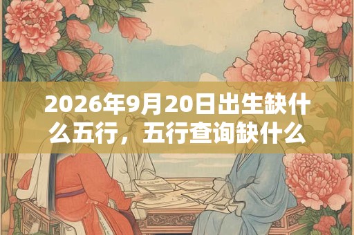 2026年9月20日出生缺什么五行,五行查询缺什么 2026年9月20日出生缺什么五行,五行查询缺什么