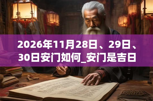 2026年11月28日、29日、30日安门如何_安门是吉日吗