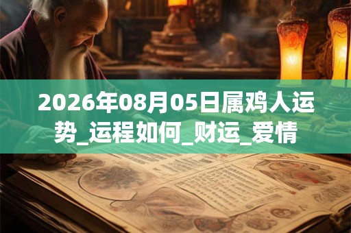 2026年08月05日属鸡人运势_运程如何_财运_爱情 2026年08月05日属鸡人运势_运程如何_财运_爱情