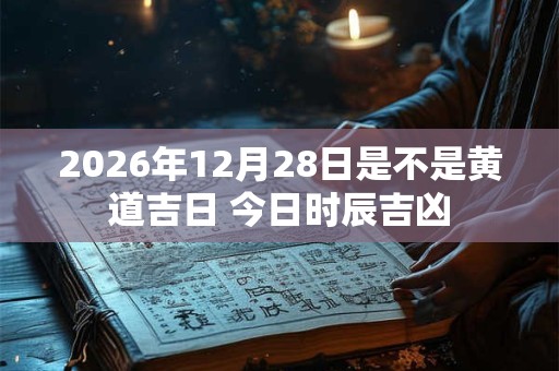 2026年12月28日是不是黄道吉日 今日时辰吉凶 2026年12月28日是不是黄道吉日 今日时辰吉凶
