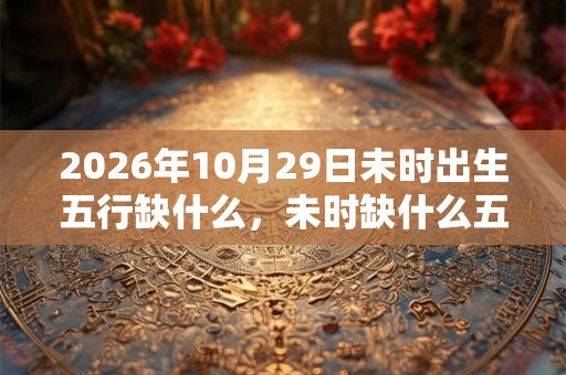 2026年10月29日未时出生五行缺什么，未时缺什么五行