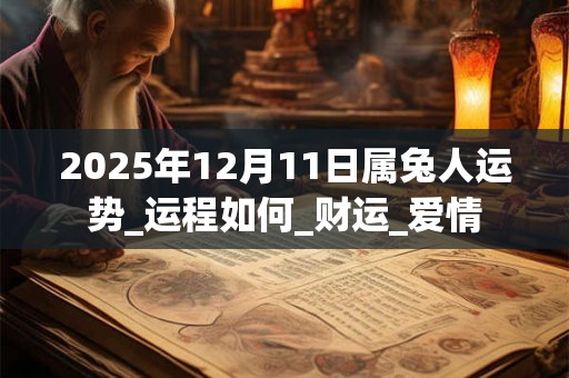 2025年12月11日属兔人运势_运程如何_财运_爱情 2025年12月11日属兔人运势_运程如何_财运_爱情