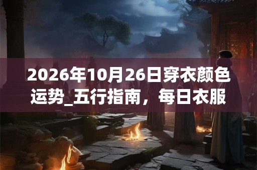 2026年10月26日穿衣颜色运势_五行指南,每日衣服颜色幸运色 2026年10月26日穿衣颜色运势_五行指南,每日衣服颜色幸运色