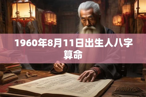 1960年8月11日出生人八字算命 1960年8月11日出生人八字算命