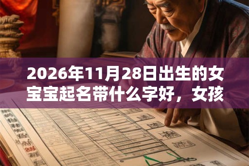 2026年11月28日出生的女宝宝起名带什么字好，女孩名字大全