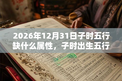 2026年12月31日子时五行缺什么属性，子时出生五行缺什么
