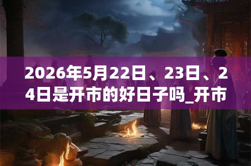 2026年5月22日、23日、24日是开市的好日子吗_开市可以吗 2026年5月22日、23日、24日是开市的好日子吗_开市可以吗