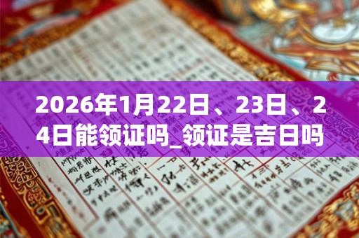 2026年1月22日、23日、24日能领证吗_领证是吉日吗 2026年1月22日、23日、24日能领证吗_领证是吉日吗