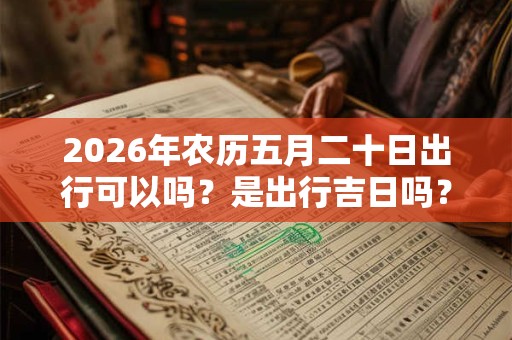 2026年农历五月二十日出行可以吗?是出行吉日吗? 2026年农历五月二十日出行可以吗?是出行吉日吗?