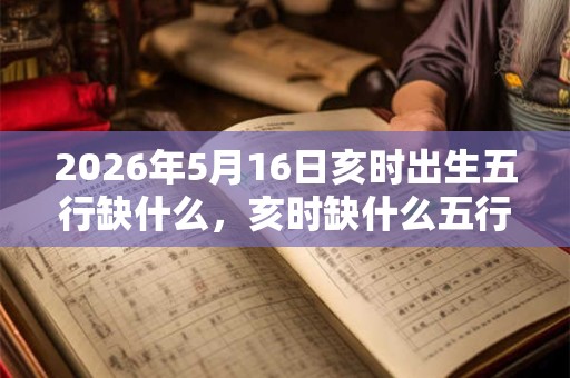 2026年5月16日亥时出生五行缺什么，亥时缺什么五行