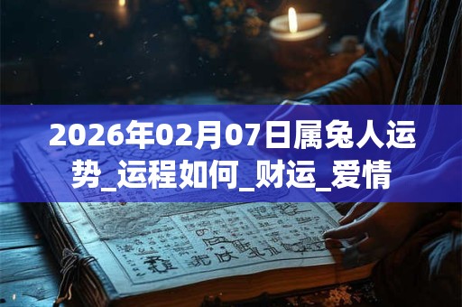 2026年02月07日属兔人运势_运程如何_财运_爱情