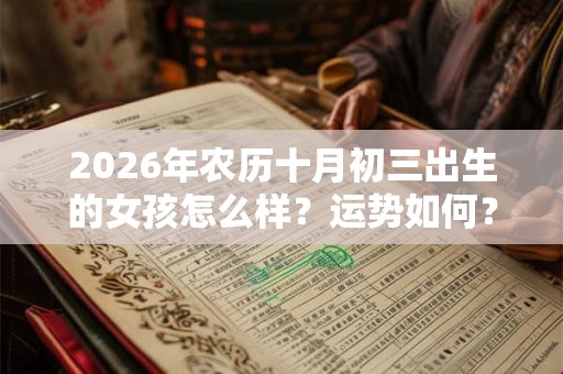 2026年农历十月初三出生的女孩怎么样？运势如何？
