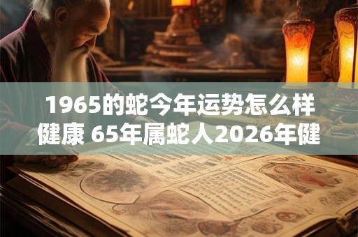 1965的蛇今年运势怎么样健康 65年属蛇人2026年健康运势如何 1965的蛇今年运势怎么样健康 65年属蛇人2026年健康运势如何