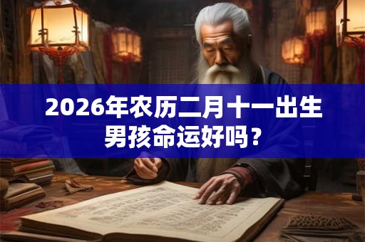 2026年农历二月十一出生男孩命运好吗？