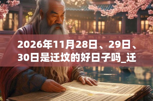 2026年11月28日、29日、30日是迁坟的好日子吗_迁坟可以吗