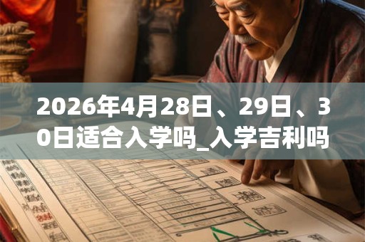 2026年4月28日、29日、30日适合入学吗_入学吉利吗