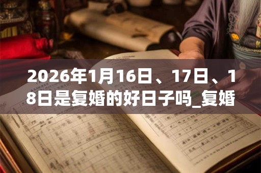 2026年1月16日、17日、18日是复婚的好日子吗_复婚可以吗