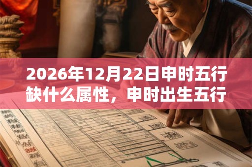 2026年12月22日申时五行缺什么属性，申时出生五行缺什么