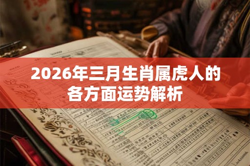 2026年三月生肖属虎人的各方面运势解析