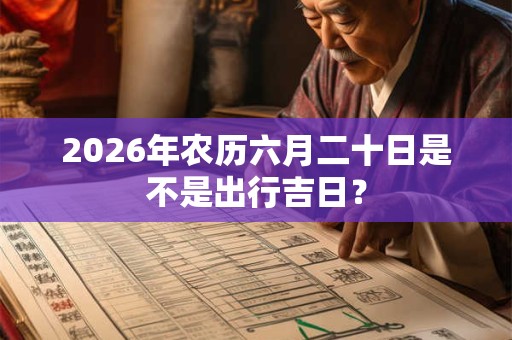 2026年农历六月二十日是不是出行吉日？