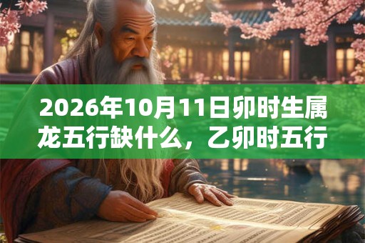 2026年10月11日卯时生属龙五行缺什么,乙卯时五行缺什么 2026年10月11日卯时生属龙五行缺什么,乙卯时五行缺什么