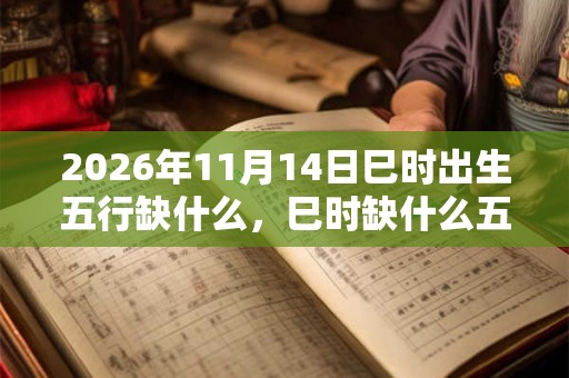 2026年11月14日巳时出生五行缺什么，巳时缺什么五行