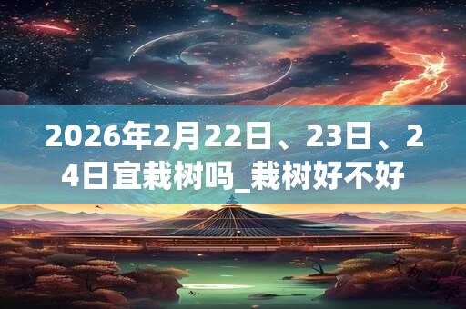 2026年2月22日、23日、24日宜栽树吗_栽树好不好 2026年2月22日、23日、24日宜栽树吗_栽树好不好