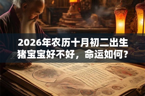 2026年农历十月初二出生猪宝宝好不好,命运如何? 2026年农历十月初二出生猪宝宝好不好,命运如何?